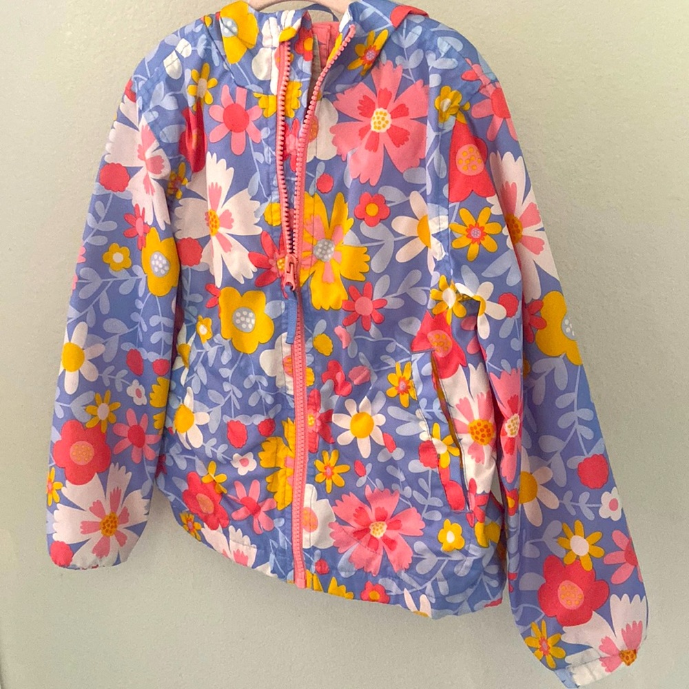 Cat and Jack Floral Raincoat size 4-5